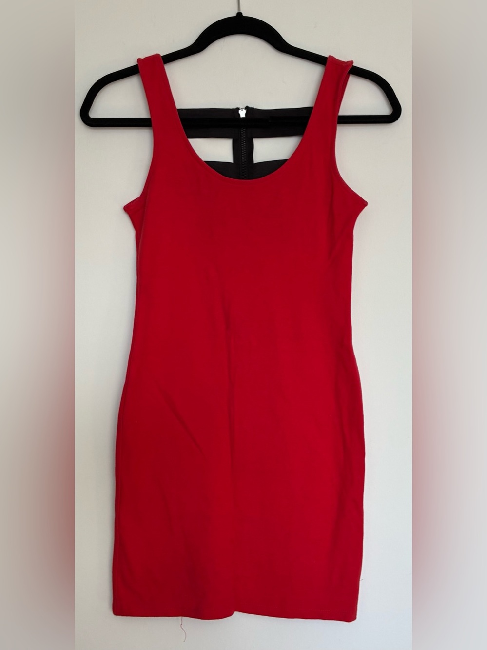 Forever 21 Red Scoop Neck Bodycon Tank Dress